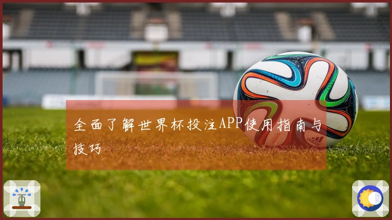 全面了解世界杯投注APP使用指南与技巧
