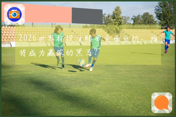 2026世界杯投注赔率全面分析,谁将成为赢家的黑马?